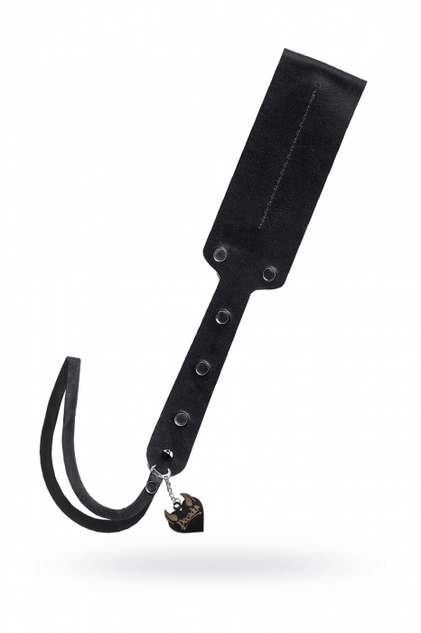 Черный кожаный пэддл - 32 см. - Pecado - купить с доставкой в Сургуте