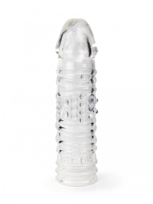 Прозрачная закрытая насадка на пенис - 17 см. - Sex Expert - в Сургуте купить с доставкой