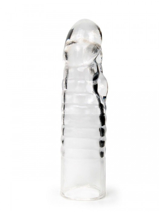 Прозрачная закрытая насадка на член - 15 см. - Sex Expert - в Сургуте купить с доставкой