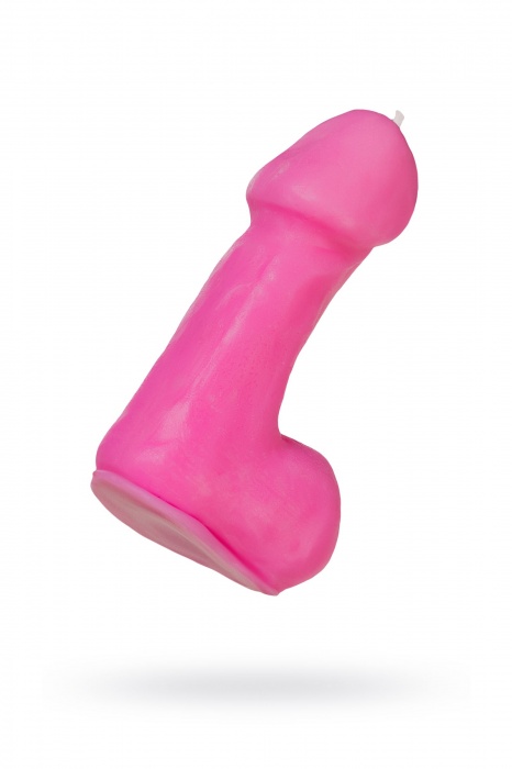 Розовая свеча в форме пениса - 47 гр. - Pecado - купить с доставкой в Сургуте