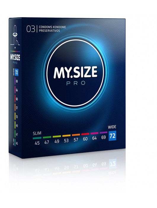 Презервативы MY.SIZE размер 72 - 3 шт. - My.Size - купить с доставкой в Сургуте
