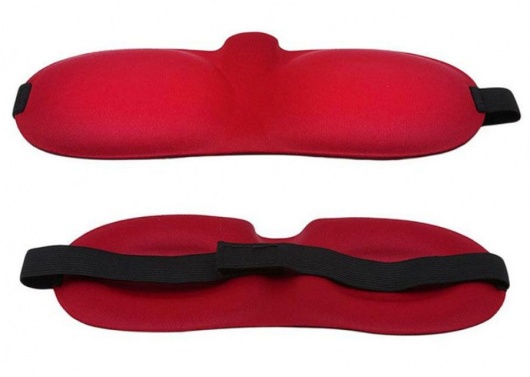 Красная глухая маска на резинке - Sitabella - купить с доставкой в Сургуте