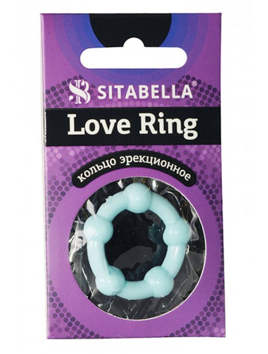Цветное эрекционное кольцо Love Ring с бусинами - Sitabella - в Сургуте купить с доставкой