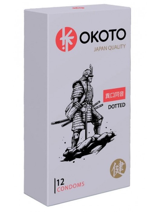 Точечные презервативы OKOTO Dotted - 12 шт. - Sitabella - купить с доставкой в Сургуте
