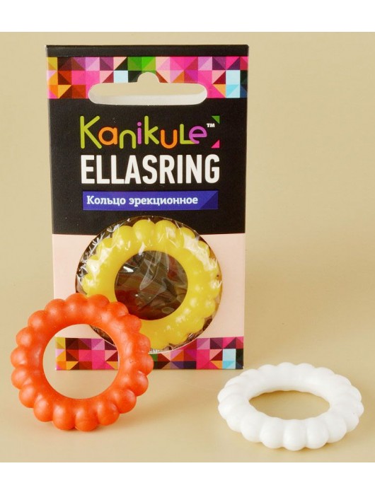 Цветное рельефное эрекционное кольцо Ellasring - Sitabella - в Сургуте купить с доставкой