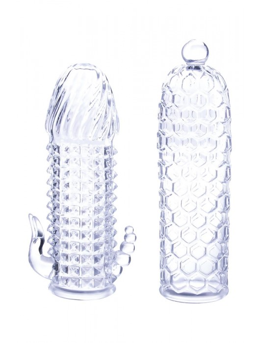 Набор из 2 прозрачных насадок на член Seductive Tickler Sleeves Set - NMC - в Сургуте купить с доставкой