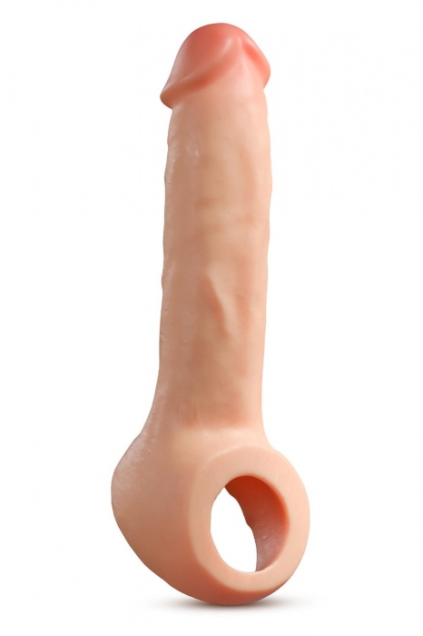 Телесная насадка-удлинитель Thrive 8.75 Inch Realistic Penis Extender Sleeve - 22,2 см. - Blush Novelties - в Сургуте купить с доставкой