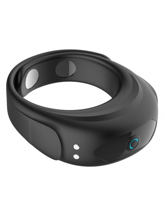 Черное эрекционное виброкольцо на ремешках - Boys of Toys - в Сургуте купить с доставкой