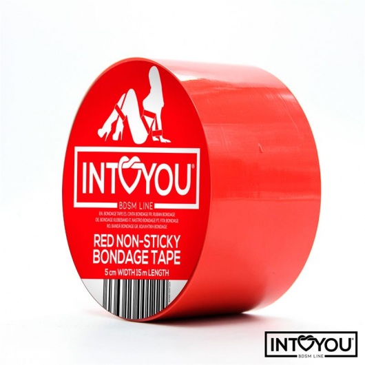 Красный скотч для фиксации Non-Sticky Bondage Tape - 15 м. - Intoyou - купить с доставкой в Сургуте
