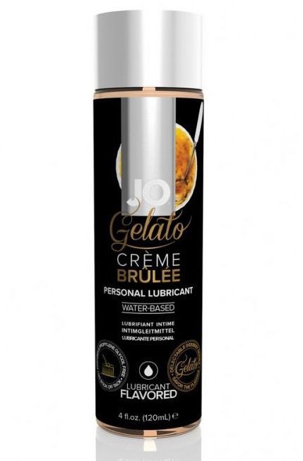 Лубрикант с ароматом крем-брюле JO GELATO CREME BRULEE - 120 мл. - System JO - купить с доставкой в Сургуте