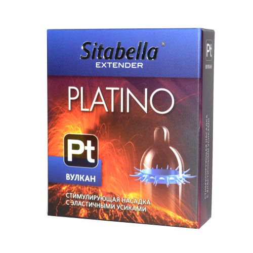 Стимулирующая насадка с усиками Platino  Вулкан - Sitabella - купить с доставкой в Сургуте