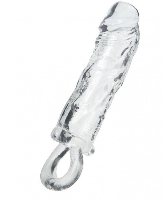 Прозрачная насадка с петлёй для фиксации - 14 см. - ToyFa - в Сургуте купить с доставкой