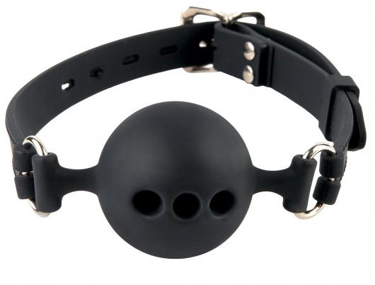 Силиконовый кляп-шар с отверстиями для дыхания Silicone Breathable Ball Gag Small - Pipedream - купить с доставкой в Сургуте