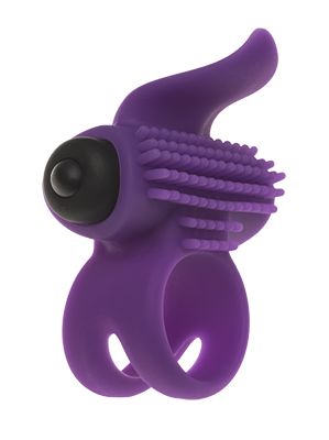 Эрекционное кольцо с подхватом мошонки и стимуляцией клитора Bullet Lastic Ring - Adrien Lastic - в Сургуте купить с доставкой