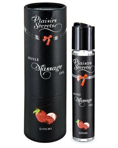 Массажное масло с ароматом личи Huile de Massage Gourmande Litchi - 59 мл. - Plaisir Secret - купить с доставкой в Сургуте