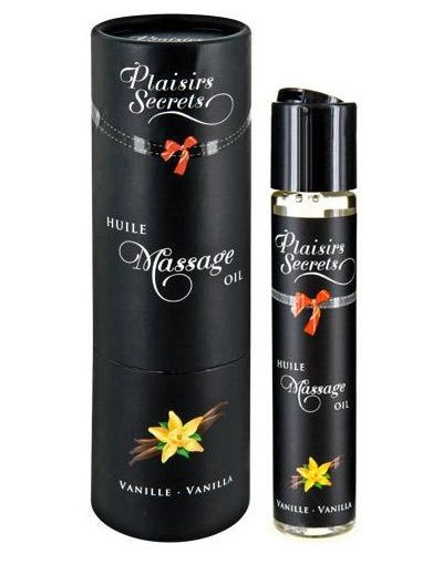 Массажное масло с ароматом ванили Huile de Massage Gourmande Vanille - 59 мл. - Plaisir Secret - купить с доставкой в Сургуте