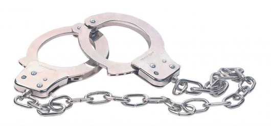 Наручники из металла с длинной цепочкой CHROME HANDCUFFS METAL HANDCUFFS W. KEY - NMC - купить с доставкой в Сургуте