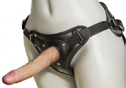 Женский страпон с вагинальной пробкой Woman Strap - 18 см. - LOVETOY (А-Полимер) - купить с доставкой в Сургуте