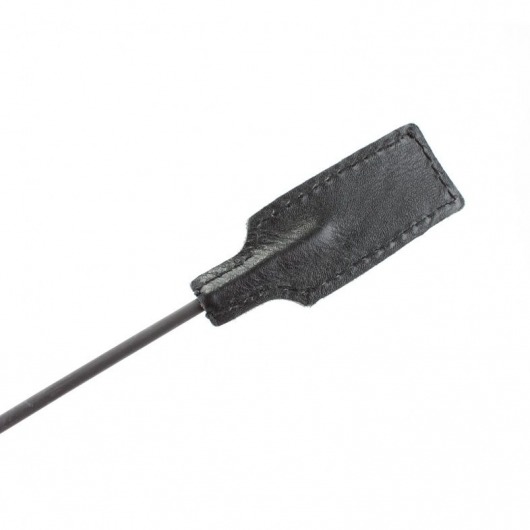 Чёрный профессиональный стек с золотистой рукоятью - 73 см. - БДСМ Арсенал - купить с доставкой в Сургуте