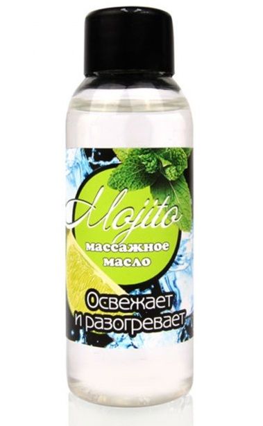 Массажное масло для тела Mojito с ароматом лайма - 50 мл. - Биоритм - купить с доставкой в Сургуте