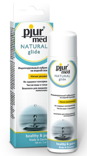 Нейтральный лубрикант на водной основе pjur MED Natural glide - 100 мл. - Pjur - купить с доставкой в Сургуте