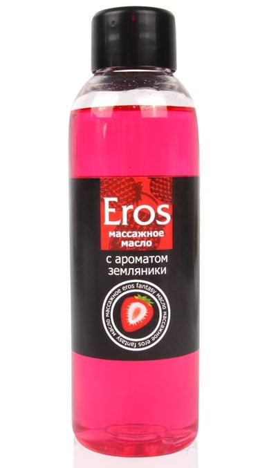 Массажное масло Eros fantasy с ароматом земляники - 75 мл. - Биоритм - купить с доставкой в Сургуте
