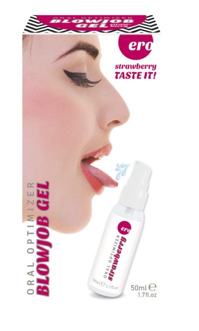 Увлажняющий гель для орального секса с ароматом клубники - 50 мл. - Ero - купить с доставкой в Сургуте