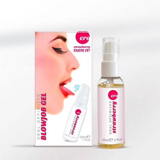 Увлажняющий гель для орального секса с ароматом клубники - 50 мл. - Ero - купить с доставкой в Сургуте
