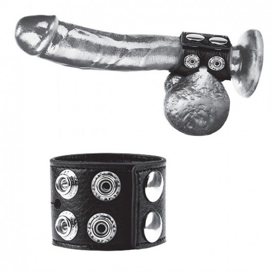 Ремень на член и мошонку 1.5  Cock Ring With Ball Strap - BlueLine - купить с доставкой в Сургуте