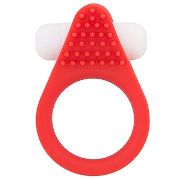 Красное эрекционное кольцо LIT-UP SILICONE STIMU RING 1 RED - Dream Toys - в Сургуте купить с доставкой