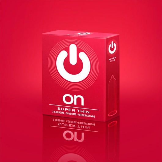 Супертонкие презервативы ON) Super Thin - 3 шт. - ON) - купить с доставкой в Сургуте