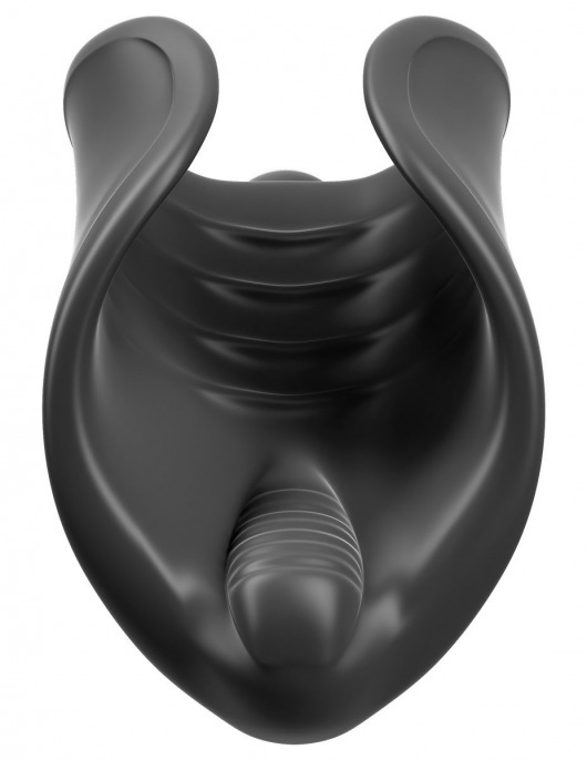 Чёрный мастурбатор Vibrating Silicone Stimulator с вибрацией - Pipedream - в Сургуте купить с доставкой