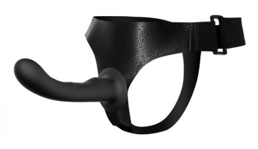 Страпон с изогнутой головкой Ultra Harness Curvy Dildo - 15,8 см. - Baile - купить с доставкой в Сургуте