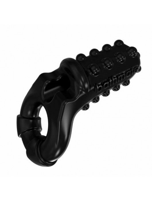 Чёрное эрекционное виброкольцо Tickle - Bathmate - в Сургуте купить с доставкой
