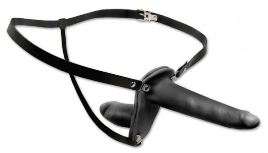 Женский страпон с вагинальной пробкой Double Penetrix Strap-on - 15 см. - Pipedream - купить с доставкой в Сургуте