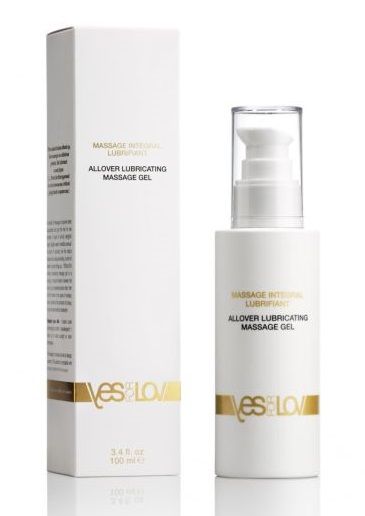 Массажный гель-смазка на силиконовой основе Allover Massage Gel - 100 мл. - YESforLOV - купить с доставкой в Сургуте