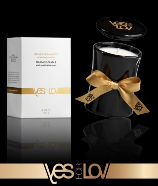 Массажная аромасвеча BEWITCHING MASSAGE CANDLE - 120 мл. - YESforLOV - купить с доставкой в Сургуте