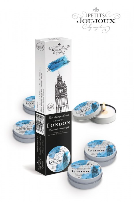 Набор из 5 свечей Petits Joujoux London с ароматом ревеня, амбры и чёрной смородины - MyStim - купить с доставкой в Сургуте