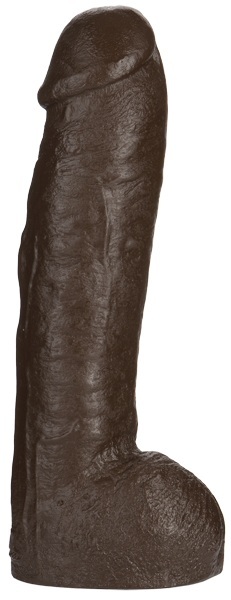 Большая насадка для трусиков Vac-U-Lock Realistic Hung - 31,7 см. - Doc Johnson - купить с доставкой в Сургуте