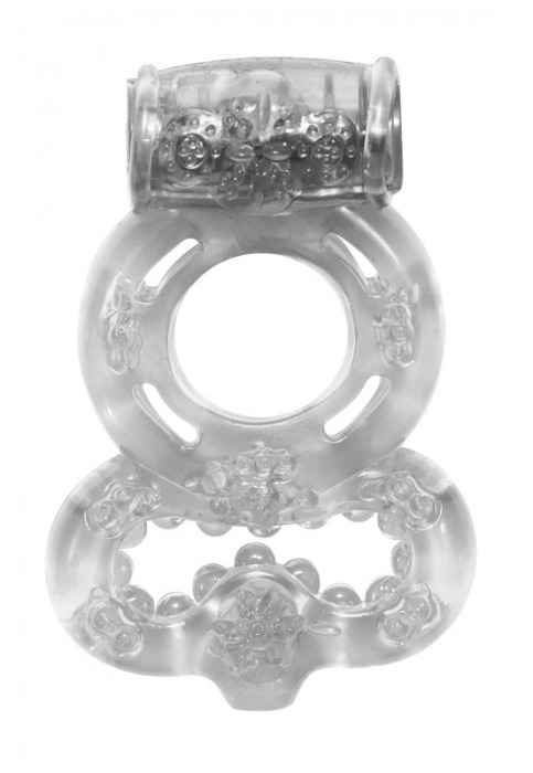 Прозрачное эрекционное кольцо Rings Treadle с подхватом - Lola Games - в Сургуте купить с доставкой