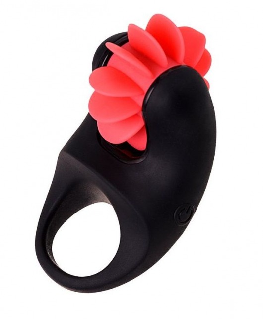 Чёрно-красное эрекционное виброкольцо Erotist - Erotist Adult Toys - в Сургуте купить с доставкой