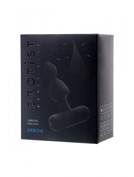 Небольшая анальная вибровтулка Erotist Arrow - 8,5 см. - Erotist Adult Toys