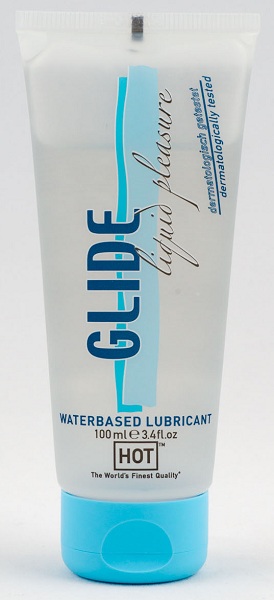 Интимная смазка на водной основе Glide - 100 мл. - HOT - купить с доставкой в Сургуте