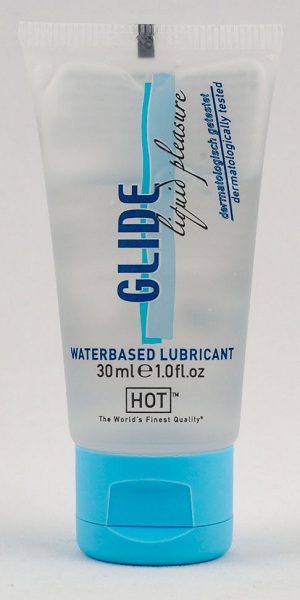 Интимная смазка на водной основе Glide - 30 мл. - HOT - купить с доставкой в Сургуте