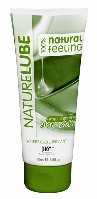 Смазка на водной основе с алоэ вера Nature Lube - 30 мл. - HOT - купить с доставкой в Сургуте