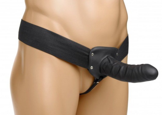 Полый страпон Erection Assist - 15,2 см. - XR Brands - купить с доставкой в Сургуте