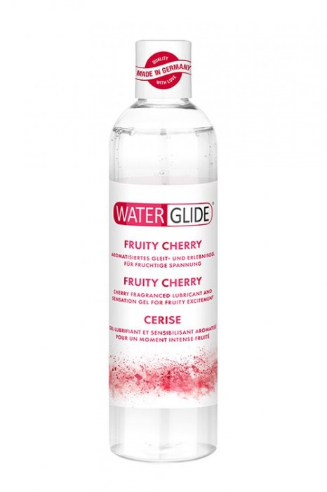 Лубрикант на водной основе с ароматом вишни FRUITY CHERRY - 300 мл. - Waterglide - купить с доставкой в Сургуте