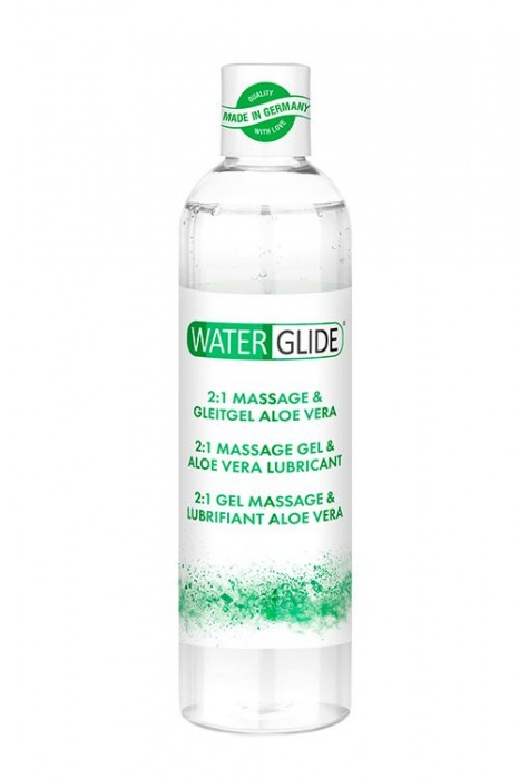 Гель-смазка 2-в-1 MASSAGE   LUBRICANT ALOE VERA - 300 мл. - Waterglide - купить с доставкой в Сургуте