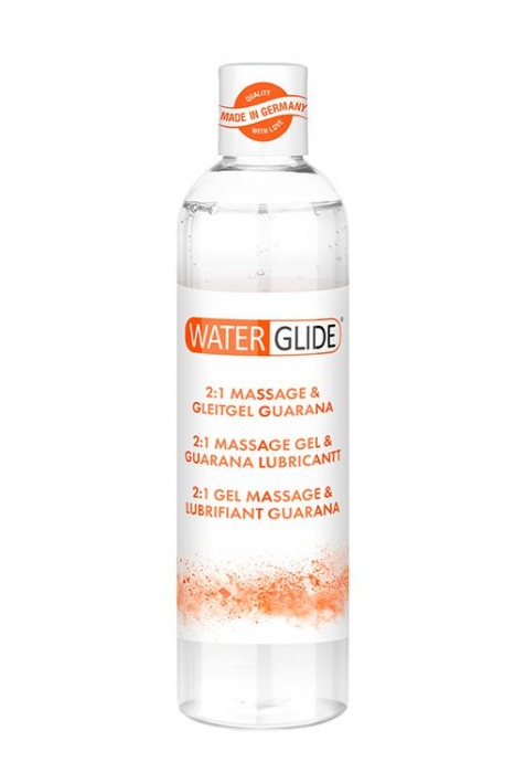 Гель-смазка 2-в-1 MASSAGE   LUBRICANT GUARANA - 300 мл. - Waterglide - купить с доставкой в Сургуте