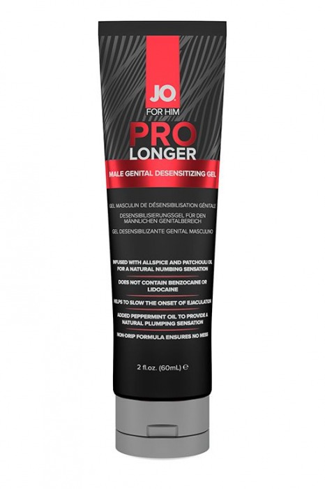 Гель-пролонгатор умеренного действия для мужчин JO Prolonger Gel – 60 мл. - System JO - купить с доставкой в Сургуте